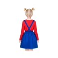 thumbnail image 4 of Girls Outfit Set 3 Piece Blue Suspender Red Tee Mustache Halloween 6 Years, 4 of 8