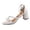Silver, variant on LOVZFMLL Heel Sandals for Women 2025 Classic Elegant Chunky Block Heels Open Toe Ankle Strap Dress Sandals for Casual Walking Wedding Dating Silver 7