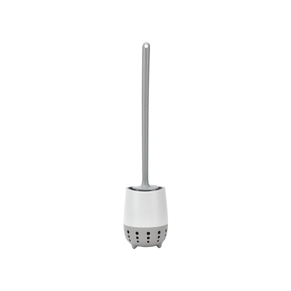 Accessoires pour Ensembles de Salle de Bain Brosse de Toilette pour Coins Morts Brosse de Nettoyage de Salle de Bain Toilette Manche Long Brosse Murale en Plastique à Poils Souples Ensemble avec Base Ensemble de Brosses de Maquillage