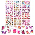 thumbnail image 3 of 30pcs Watercolor Butterflies Nail Art Stickers Colorful Nail Decals DIY Decor, 3 of 9