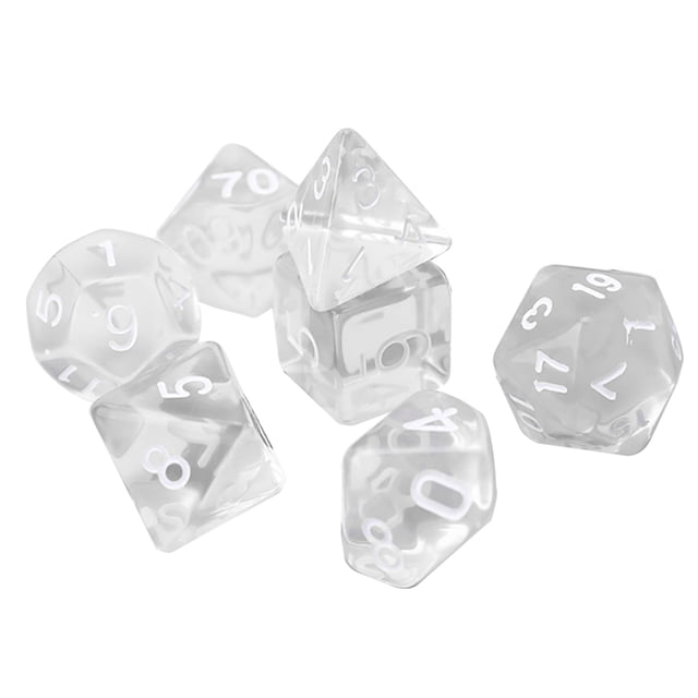 7PCS Polyhedral Dice Set Novelty Assorted Game Dice Playing Dice for Party