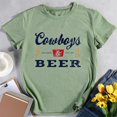 thumbnail image 2 of MesaSe T-Shirt Graphique Femmes Cowboys et Bière-Blanc-G, 2 of 7