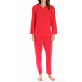 thumbnail image 2 of Shadowline 76283 Ensemble de Pyjama à Manches Longues Pétales pour Femmes (Vert d'Eau S), 2 of 3