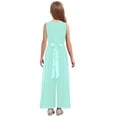 thumbnail image 2 of Sholeno Combinaisons Sans Manches pour Filles, Robe de Mariage Formelle en Chiffon, Combinaison de Danse Vert Menthe 10, 2 of 7