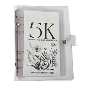 12-Month Envelopes Money Saving Challenge Binder, 12 Month Savings Challenge, Money Saving Binder 5K,1 x Money Saving book