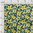 thumbnail image 2 of oneOone Velvet Medium Yellow Fabric Floral Sewing Craft Projects Fabric Prints By Yard 58 Inch Wide, 2 of 4