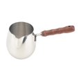 thumbnail image 2 of jifeng Metal Turkish Coffee Pot Wood Long Handle Multifunctional Butter Melting Pot 600ml, 2 of 9