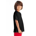 thumbnail image 3 of Hanes T-Shirt à Manches Courtes Col Ras du Cou ComfortWash pour Garçons, G, Noir, 3 of 3