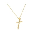 thumbnail image 2 of 1/10 ct Diamond Cross Pendant 10K Yellow Gold (1/2 inch tall), 2 of 2