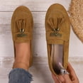 thumbnail image 3 of Chaussures Richelieu en Suède à Franges pour Femmes, Printemps Automne, Ballerines à Enfiler, Mocassins Penny, Chaussures de Marche, 3 of 6