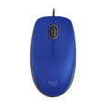 thumbnail image 2 of TFixol Logitech M110 USB Wired Optical Mouse Full-size Mute Office Mouse Ergonomic Mice Plug&Play for Desktop Computer Laptop Blue, 2 of 8