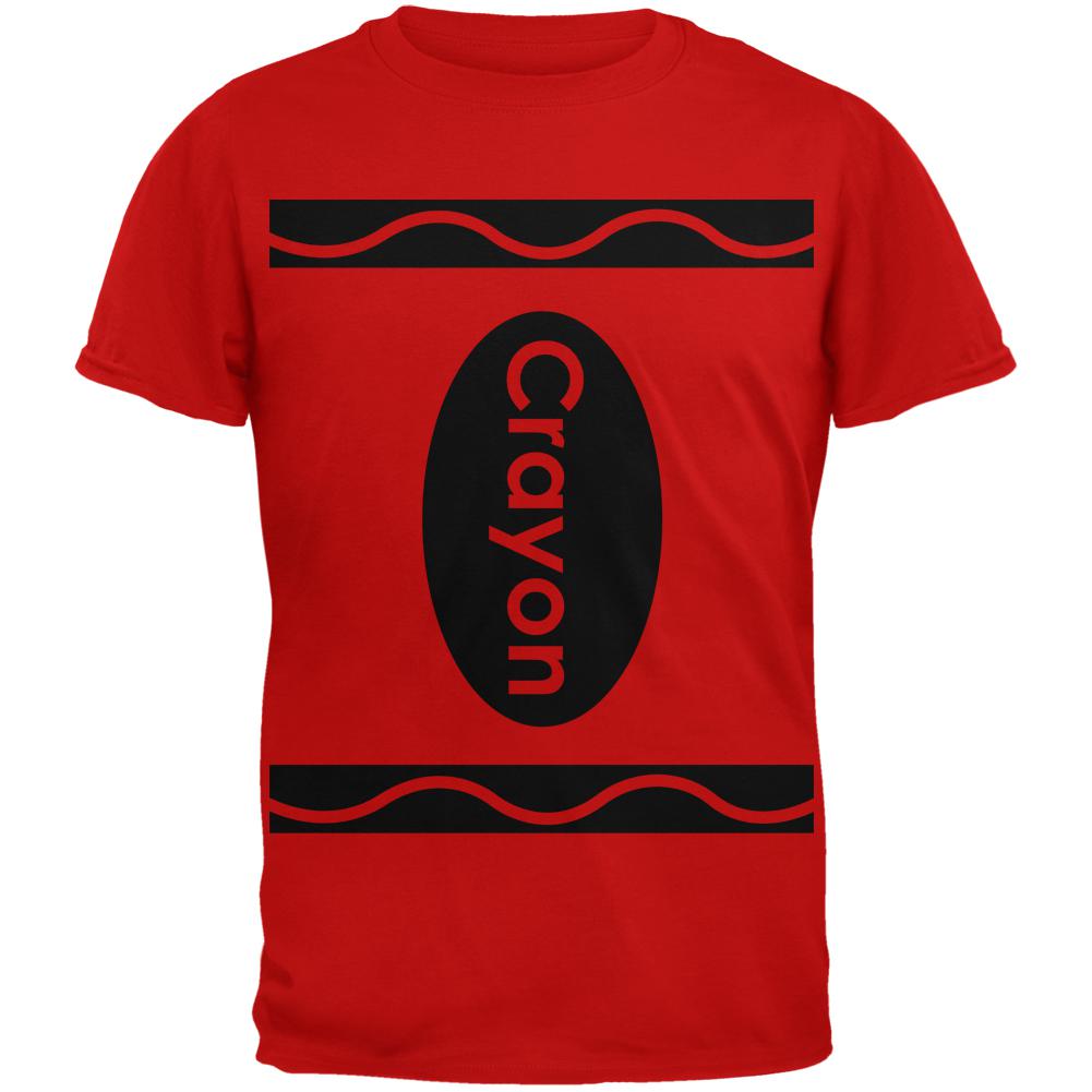 Costume de Craie de Cire Halloween T-Shirt Rouge