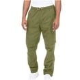 thumbnail image 1 of jsaierl Cargo Pants for Men Casual Outdoor Tactical Pants Drawstring Lightweight Solid Hiking Work Pants with Multi Pockets, 1 of 7