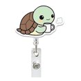 thumbnail image 1 of Mignon Rouleau de Badge Rétractable en Acrylique Tortue Support de Badge Rotatif pour Docteur Infirmière Enseignant Étudiant, 1 of 4