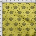 thumbnail image 4 of oneOone Rayon Lime Green Fabric Tea Kettle Sewing Craft Projects Fabric Prints By Yard 56 Inch Wide, 4 of 4