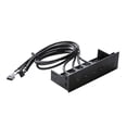 thumbnail image 2 of Maytalsory 5.25 inch USB Front Panel Hub Ports USB3.0 Drive for Panel 4 Computer PC 2.0 Case Optical Front 4 Ports USB 2.0 163x105x53mm, 2 of 6