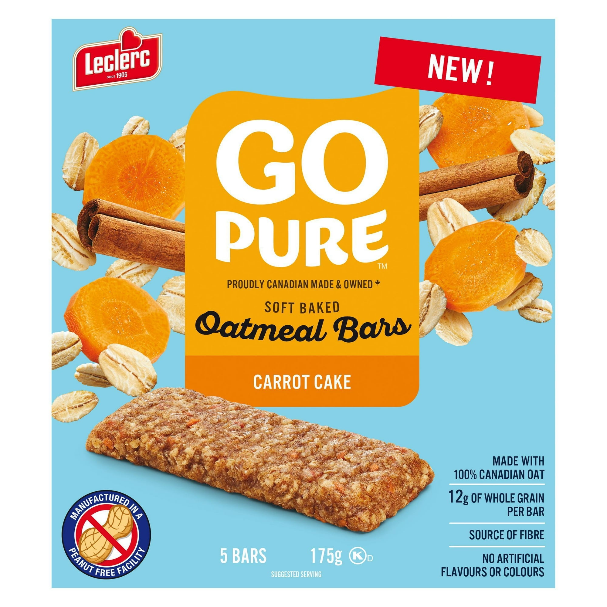 Barres Gruau Go Pure Gateau Aux Carottes