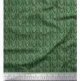 thumbnail image 1 of Soimoi Green Velvet Fabric Wild Animal Skin Small Print Fabric by The Yard 58 Inch Wide, 1 of 3