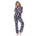 thumbnail image 2 of White Mark Women's Floral Long Sleeve Button-Down Pajama Set, 2 of 6