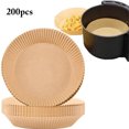 thumbnail image 2 of Doublure Ronde pour Friteuse à Air Chaud : 200 Pcs Doublure Jetable en Papier Parchemin de 6,3 Po pour Friteuse à Air, 2 of 10