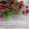 thumbnail image 1 of Christmas Tree Decorations,Artificial Frosted Holly Berries Fake 12 Mm Mini Christmas Fruit Berry Flower Decor Simulated Small Berries Christmas Tree Wreath Patio Table Decorations, 1 of 6