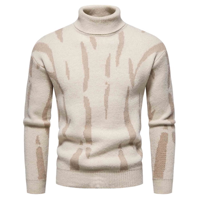 Dvkptbk Chandail pour Hommes Mode pour Hommes et Chandail d'Hiver Chandail à Enfiler Bas Tricot Rayé Chandail pour Hommes Vêtements d'Automne en Liquidation