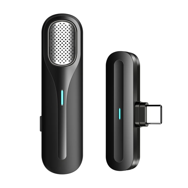 Tignapoo Microphone Lavalier Sans Fil 2,4 g avec Portée de Transmission de 50 m pour Diffusion en Continu sur Mobile, Cours en Ligne, Entrevues en Plein Air et Courts Enregistrements Vidéo - Pile TYPE-C Rechargeable Incluse