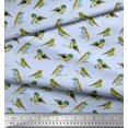 thumbnail image 2 of Soimoi Velvet Fabric Flycathcer Bird Printed Craft Fabric by the Yard 58 Inch Wide, 2 of 5