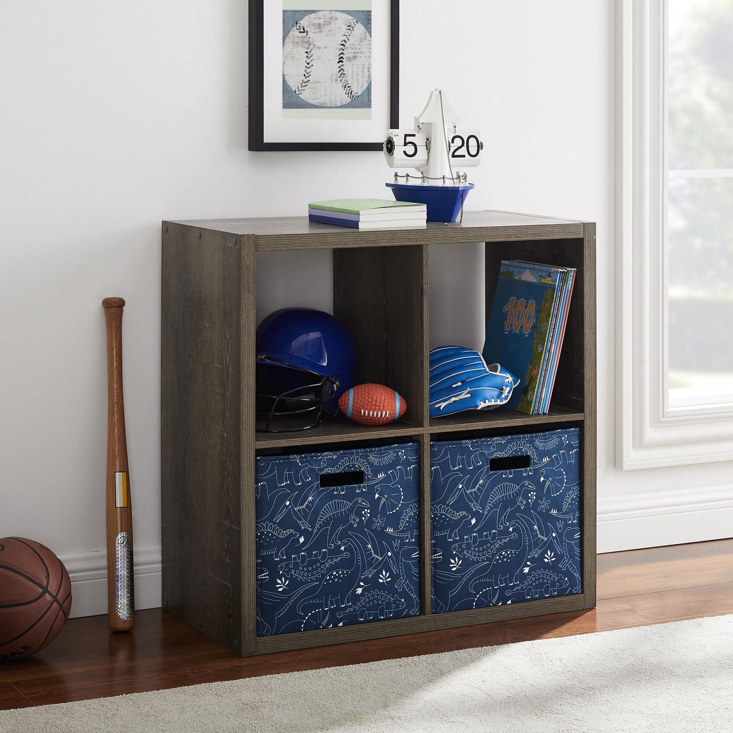 Gorham 4 Cubby Armoire de rangement en Espresso