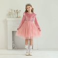 thumbnail image 5 of DuoJiaJ Ruffled Long Sleeved Dress Princess Party Performance Dress Children's Dress Starry Dress Size 7-8 Years, 5 of 5