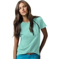 thumbnail image 1 of Hanes ComfortSoft T-Shirt à Col Ras du Cou en Jersey Coupe Décontractée pour Femmes, P, Menthe Claire, 1 of 2
