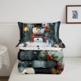 thumbnail image 4 of Xmas Snowman Comforter Set Cute Rabbit Down Comforter,Merry Christmas Bedding Sets Full,Xmas Snowflake Duvet Insert Cartoon Christmas Decorations, 4 of 6