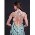 thumbnail image 2 of Bimba Robe Décontractée Florale Longue Dos Nu à Col Licou pour Femmes, Robe de Plage Imprimée - X-Grand, 2 of 6