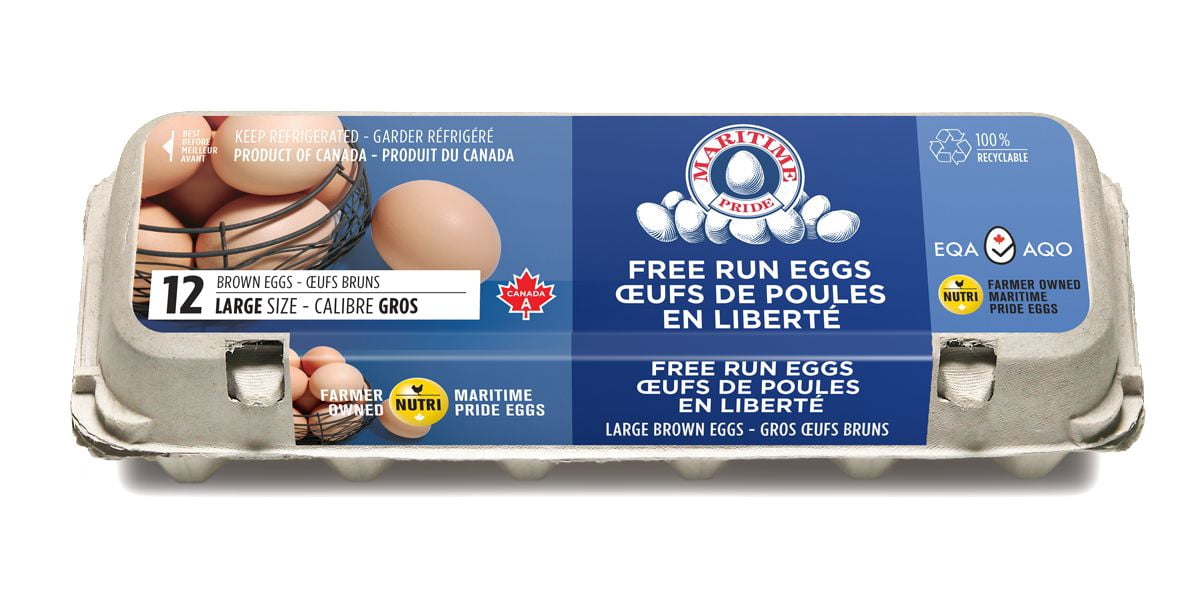 Maritime Pride Free Run Large 12 Eggs