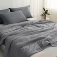 thumbnail image 4 of Chmadoxn Throw Blanket, Throw Blanket for Couch Solid Color Washable Conditioning Quilt Summer Cool Quilt Thin Quilt Fiber Quilt Polyester Fiber Quilt, 4 of 6