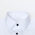 thumbnail image 5 of Chemise Extensible à Boutons pour Homme Coupe Ajustée Chemise Habillée pour Homme Chemise Homme Décontractée Chemise de Voyage pour Homme Chemise d'Invité de Mariage pour Homme, Blanc, TTG, 5 of 5