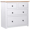 thumbnail image 1 of vidaXL Buffet Blanc 80x40x83 cm Pin Gamme Panama, 1 of 5
