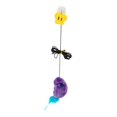 thumbnail image 4 of Tachiuwa Door Hanging Mouse Cat Toy Door Frame Interactive Toy for Kitty Play Chasing Violet, 4 of 9