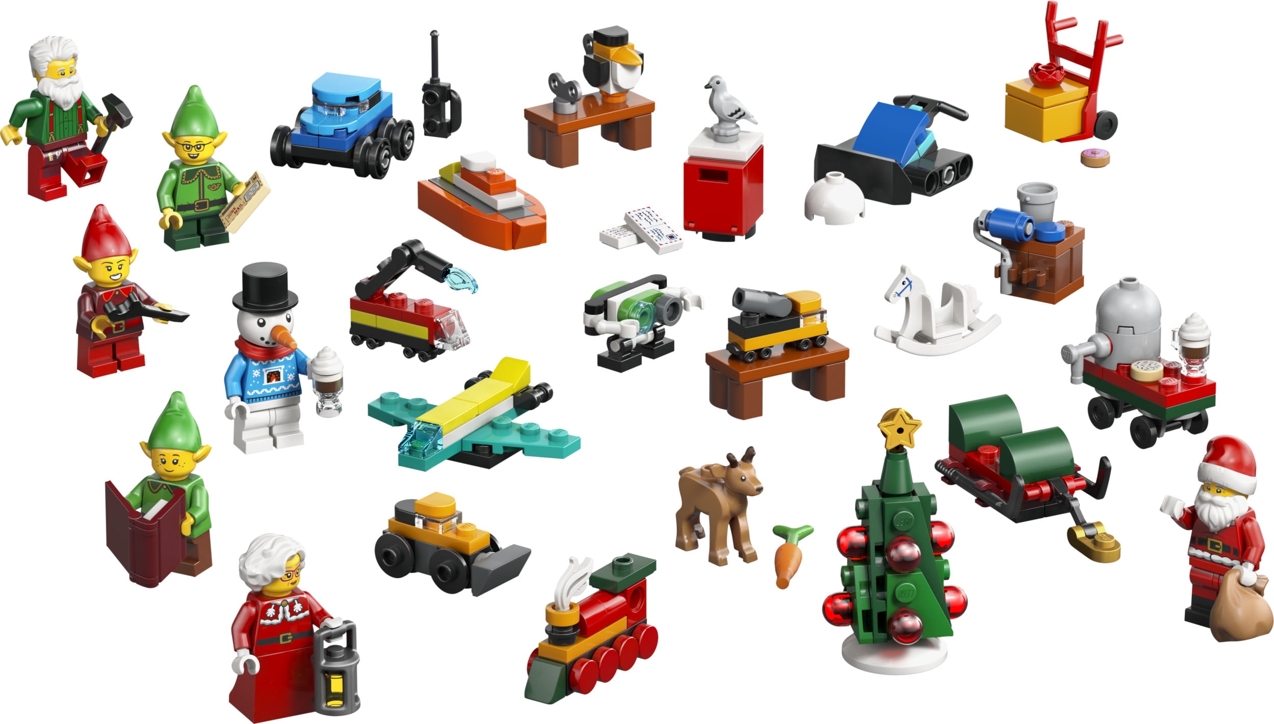 LEGO City Advent Calendar 2026 - Christmas Advent Calendar for Kids, Ages 5+ - Holiday Family Activity - With Santa, Mrs. Clause, 3 Elves & Snowman Minifigures - 60510
