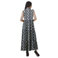 thumbnail image 4 of Moomaya Robe d'Été Longue Imprimée pour Femmes en Rayonne Sans Manches, 4 of 4