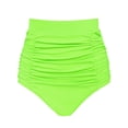 thumbnail image 1 of RELLECIGA Women's High Waisted Ruched Bikini Bottom, 1 of 8