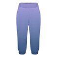 thumbnail image 3 of Yuyuzo Womens Capri Pants High Waisted Drawstring Sweatpants Running Gym Cropped Trousers with Pockets, 3 of 6