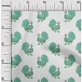 thumbnail image 1 of oneOone Cotton Silk Fabric Peacock Block Printed Fabric 1 Yard 42 Inch Wide, 1 of 4
