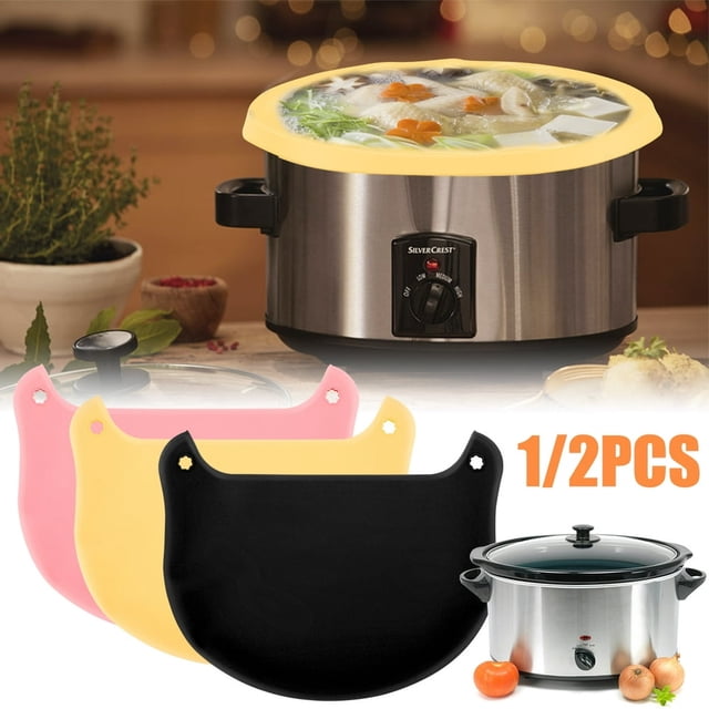 Generic 6-8 Quart Reusable Leakproof Silicone Slow Cooker Divider Liner