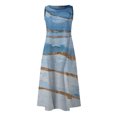 thumbnail image 4 of HKEJIAOI Liquidation des Ventes Robe Fleurie pour Femmes Robe d'Anniversaire Femmes Sans Manches Col Rond Imprimé Poche Grande Taille Robe de Nuit Longue Robes Amples Robe Blanche, 4 of 5