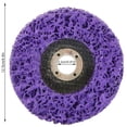 thumbnail image 2 of Sanding Wheel Paint Rust Removal Grinding Disc Stainless Steel Polishing Wheel, Purple, 125mm, 22mm Inner Hole, 2 of 6