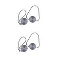 thumbnail image 1 of yingyy 1/2/3/5 2 Pieces Curtain Tieback Round Polyester Replacement Simple Style Household Kitchen Sunshade Drape Fixing Fastener Grey 2PCS, 1 of 6