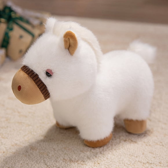 UsTZtai under $5 Real Pony Plush Toy Horse, Chinese Zodiac Horse Year Mascot Doll, Soft Stuffed Animal for Children Collectors