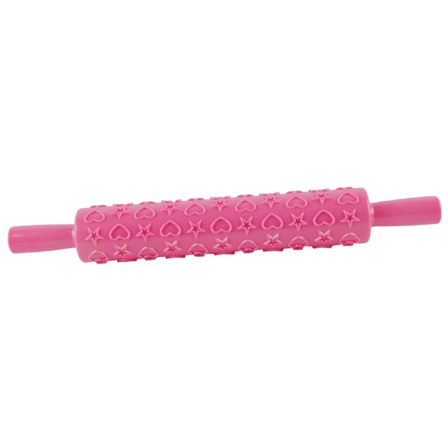 Dvkptbk Rolling Pin Fondant Embossed Rolling Pin Non-Stick DIY Cake Baking Roller Baking Tools Home & Garden