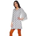 thumbnail image 2 of Moomaya Robe Kurti Courte Indienne Imprimée Tunique en Poly-Crêpe Robe Mini à Col Rond, 2 of 5